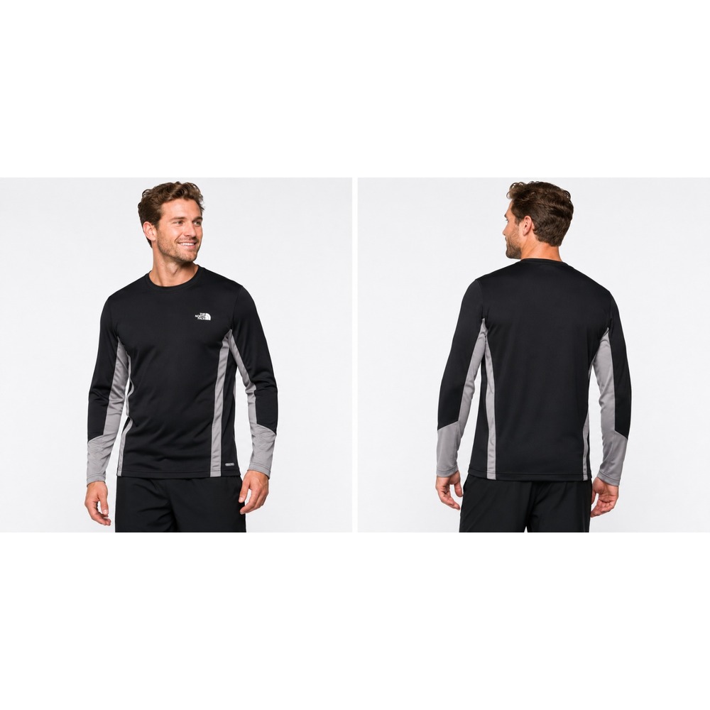 The North Face Flight Series Men XL Black VaporWick Long Sleeve Hiking Shirt